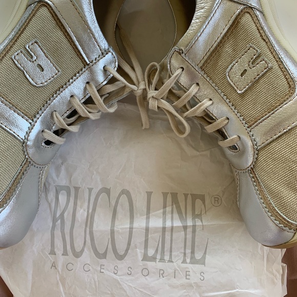 181 Guyana Beige Ruco Line wedge sneakers - Picture 2 of 3